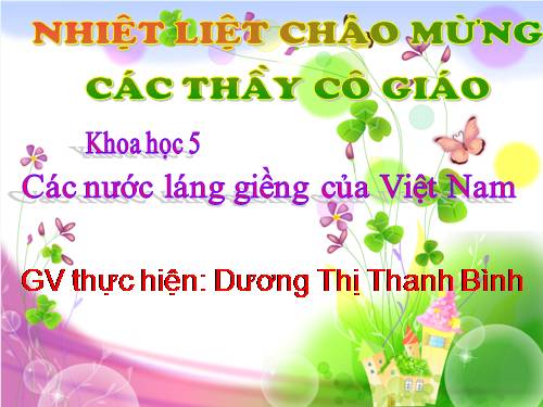 Bài 19. Các nước láng giềng của Việt Nam