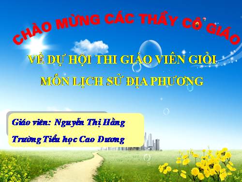 Bài giảng lịch sử địa phương- Làng nghề ở Hà Nội