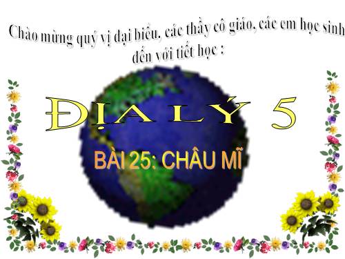 Bài 25. Châu Mĩ