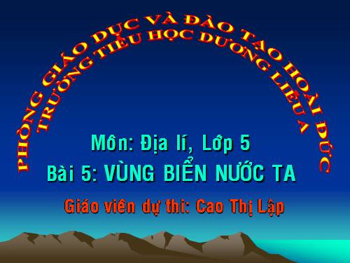 Bài 5. Vùng biển nước ta