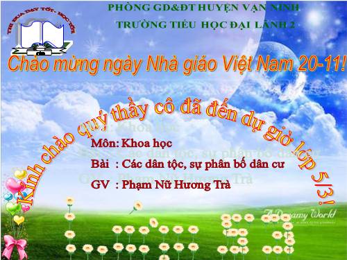 Bài 9. Các dân tộc, sự phân bố dân cư