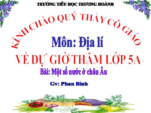 Bài 21. Một số nước ở châu Âu