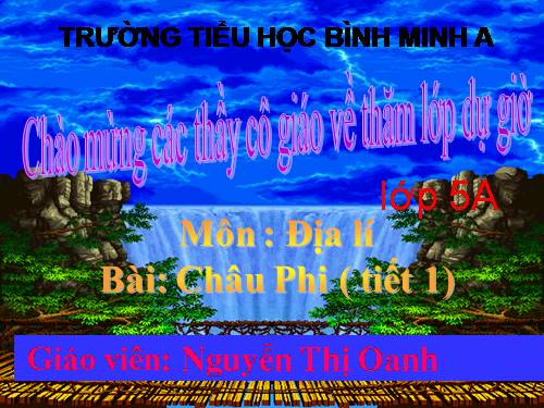 Bài 23. Châu Phi