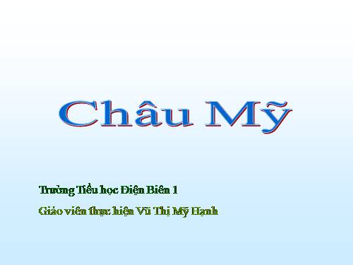 Bài 25. Châu Mĩ