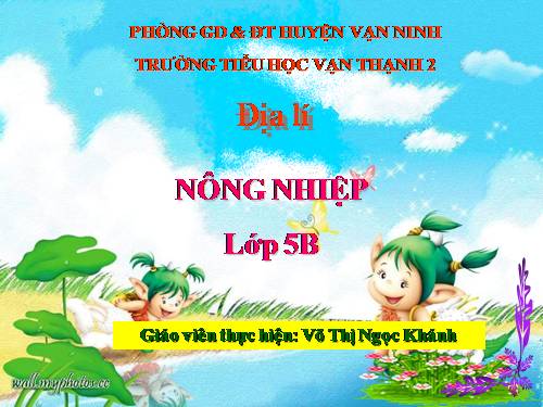 Bài 10. Nông nghiệp