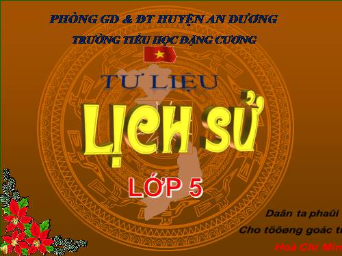 Tư liệu lịch sử lớp 5