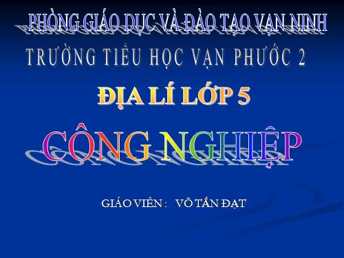 Bài 12. Công nghiệp