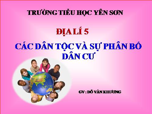 Bài 9. Các dân tộc, sự phân bố dân cư