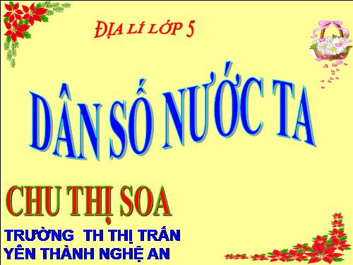 Bài 8. Dân số nước ta