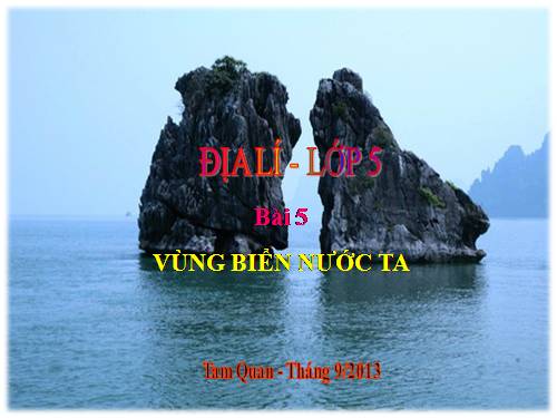 Bài 5. Vùng biển nước ta