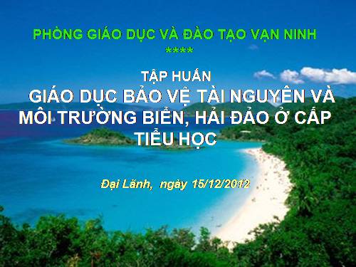 Chuyen de  GDMT biển đảo