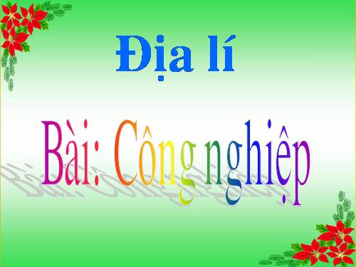 Bài 12. Công nghiệp