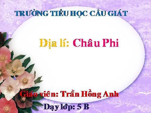 Bài 23. Châu Phi