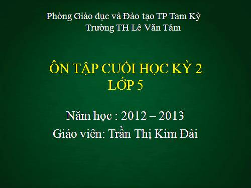 Bài 29. Ôn tập cuối năm