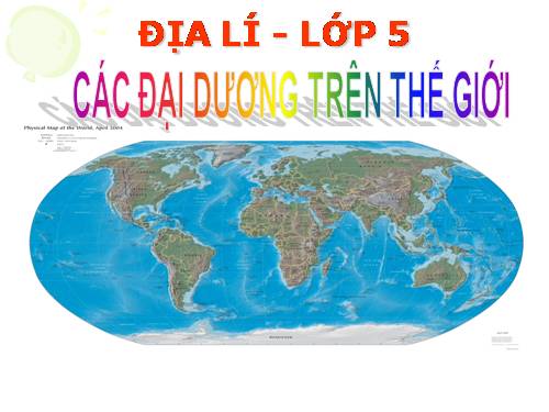 Bài 28. Các đại dương trên thế giới