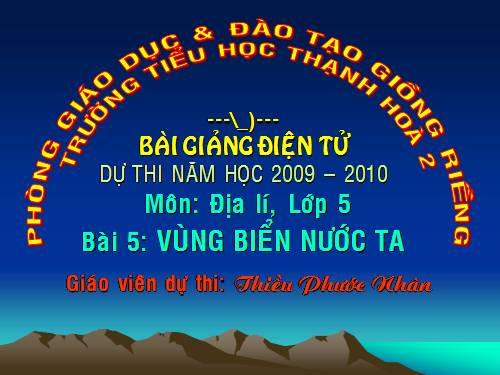 Bài 5. Vùng biển nước ta