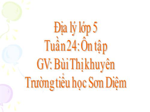 Bài 22. Ôn tập