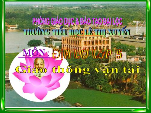 Bài 14. Giao thông vận tải