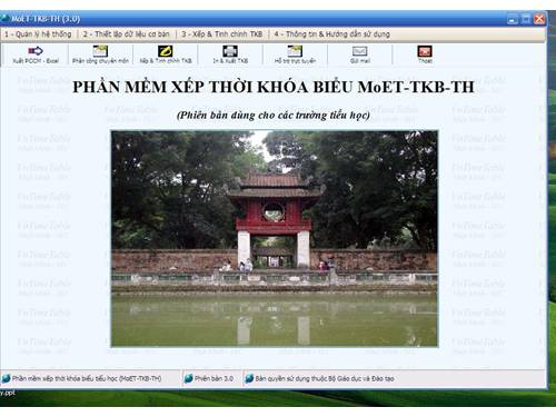 Phần mềm xếp Thời khóa biểu Tiểu học (MoET-TKB-Tieuhoc3.0)