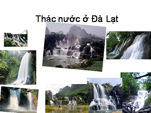 thác nước đà lạt