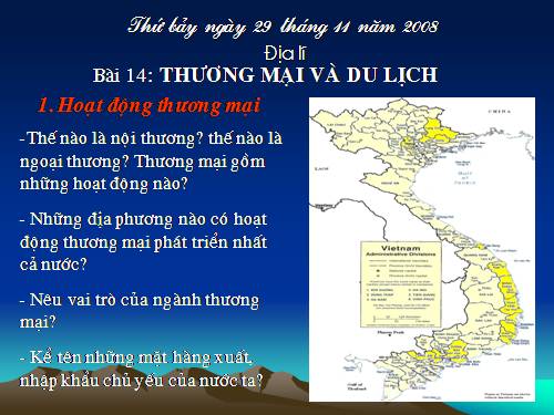 Bài 15. Thương mại và du lịch