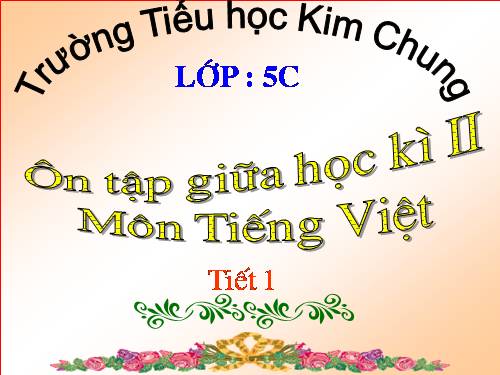 Môn Tiếng việt - L[ps 5