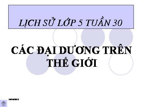 Bài 28. Các đại dương trên thế giới