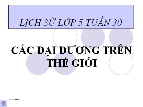 Bài 28. Các đại dương trên thế giới