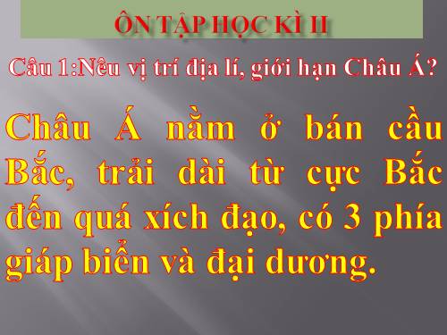 Bài 29. Ôn tập cuối năm