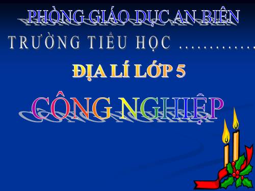 Bài 12. Công nghiệp