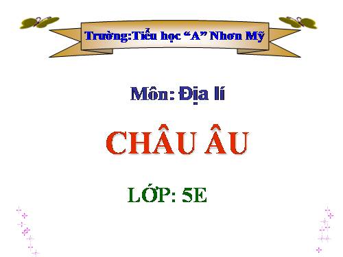 Bài 20. Châu Âu