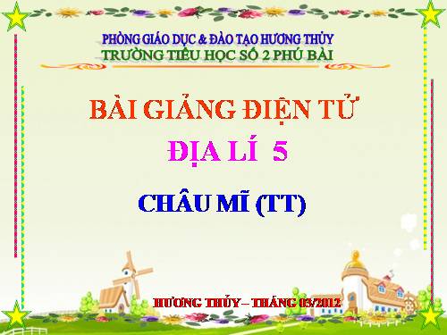 Bài 26. Châu Mĩ (tiếp theo)