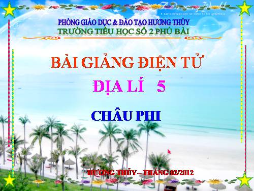 Bài 23. Châu Phi