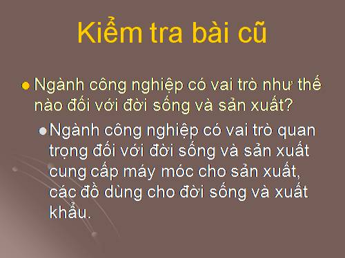 Bài 13. Công nghiệp (tiếp theo)