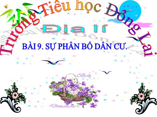 Bài 9. Các dân tộc, sự phân bố dân cư