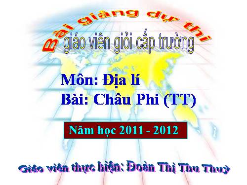 Bài 24. Châu Phi (tiếp theo)