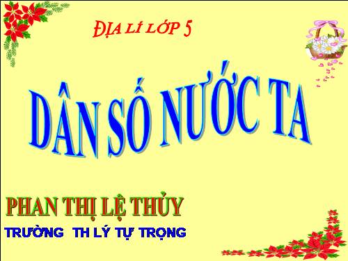 Bài 8. Dân số nước ta