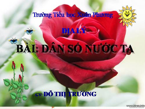 Bài 8. Dân số nước ta