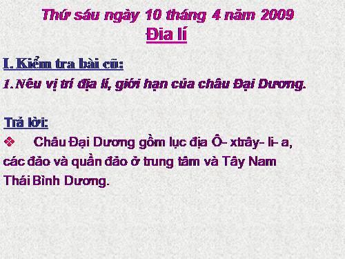 Bài 28. Các đại dương trên thế giới