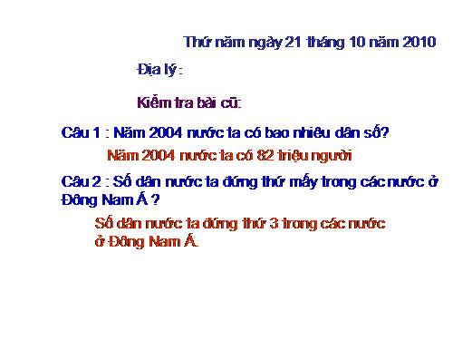 Bài 9. Các dân tộc, sự phân bố dân cư