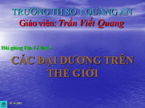 Bài 28. Các đại dương trên thế giới