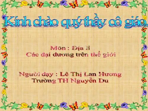 Bài 28. Các đại dương trên thế giới