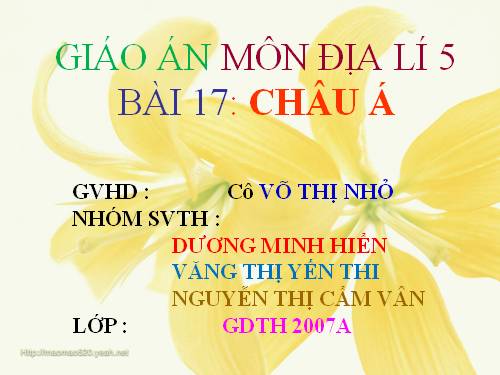 Bài 17. Châu Á