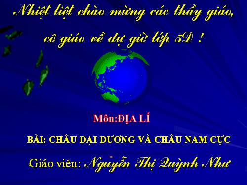 Bài 27. Châu Đại Dương và châu Nam Cực