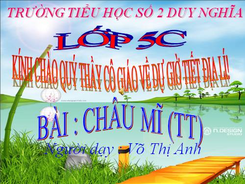 Bài 26. Châu Mĩ (tiếp theo)