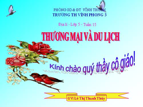 Bài 15. Thương mại và du lịch