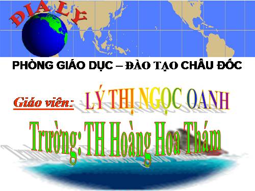 Bài 28. Các đại dương trên thế giới