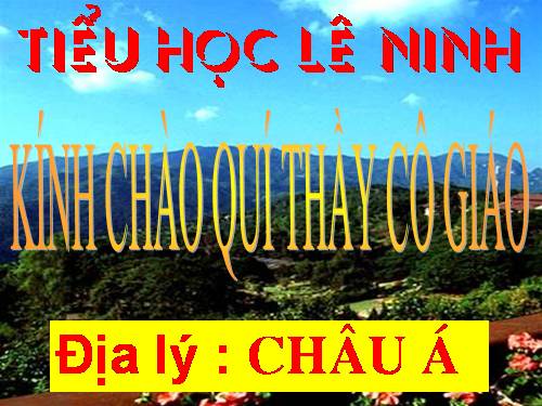 Bài 17. Châu Á