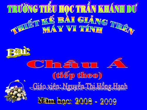 Bài 18. Châu Á (tiếp theo)