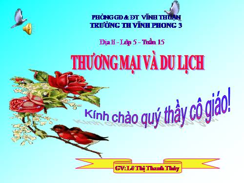 Bài 15. Thương mại và du lịch